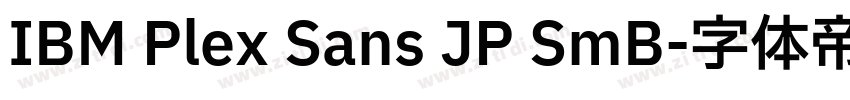 IBM Plex Sans JP SmB字体转换